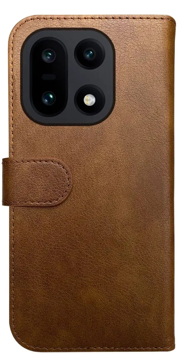 Rosso Element Wallet Book Case OnePlus 15 - 3 Pasjes - Bruin