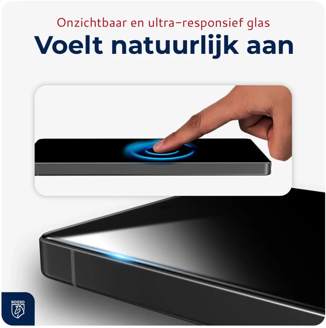 Rosso OnePlus 15 Privacy Screen Protector 9H Glas - Installatietray