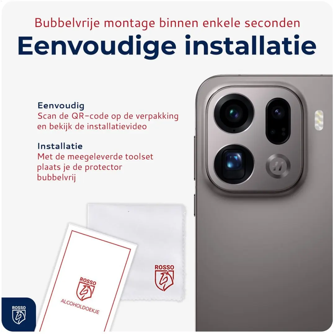 Rosso Camera Protector Oppo Find X9 Pro - Ultra Dun Glas - Transparant
