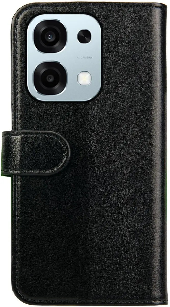 Rosso Element Wallet Book Case OPPO A6 Pro 5G - 3 Pasjes - Zwart