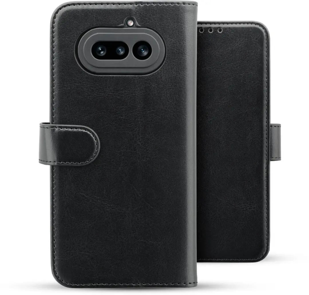 Rosso Element Wallet Book Case Nothing Phone (4a) - 3 Pasjes - Zwart - afbeelding 6 van 6