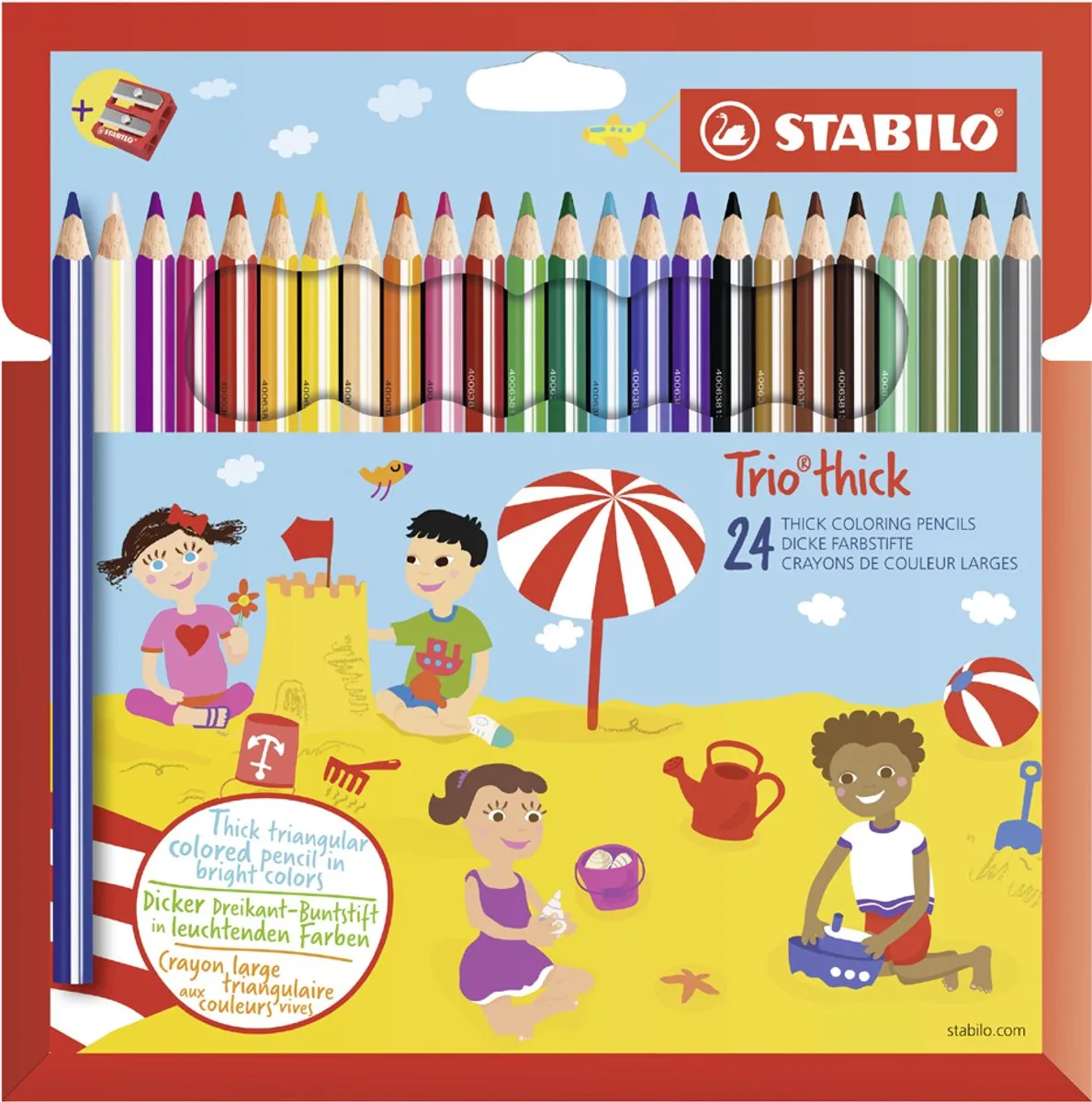 STABILO Trio Thick Driekantige Kleurpotloden 12 Stuks - Multicolor - afbeelding 6 van 6