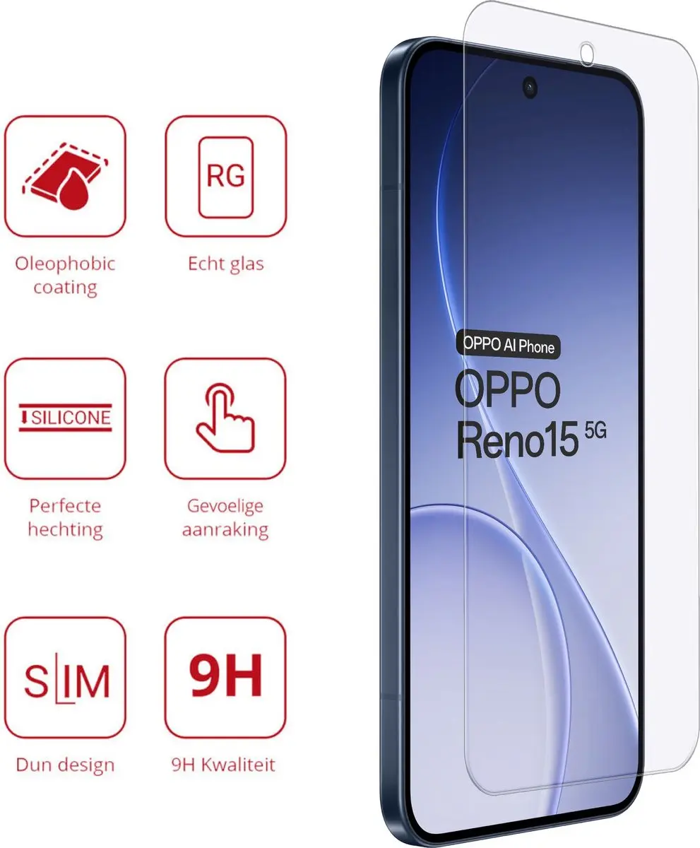 Rosso Screen Protector Oppo Reno 15 - 9H Tempered Glass