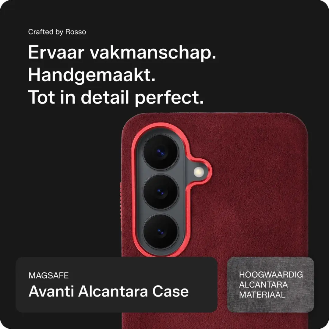 Rosso Avanti Hoesje 253659 Samsung Galaxy S26 Plus - 3 Pasjes - Burgundy