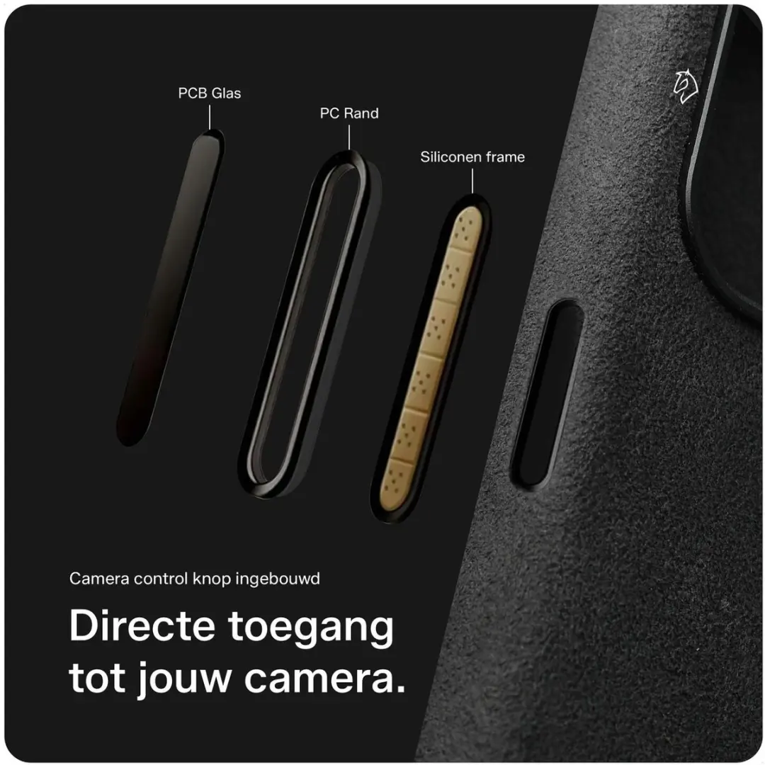 Rosso Avanti iPhone 16 Hoesje - MagSafe Grijs - 3 Pasjes