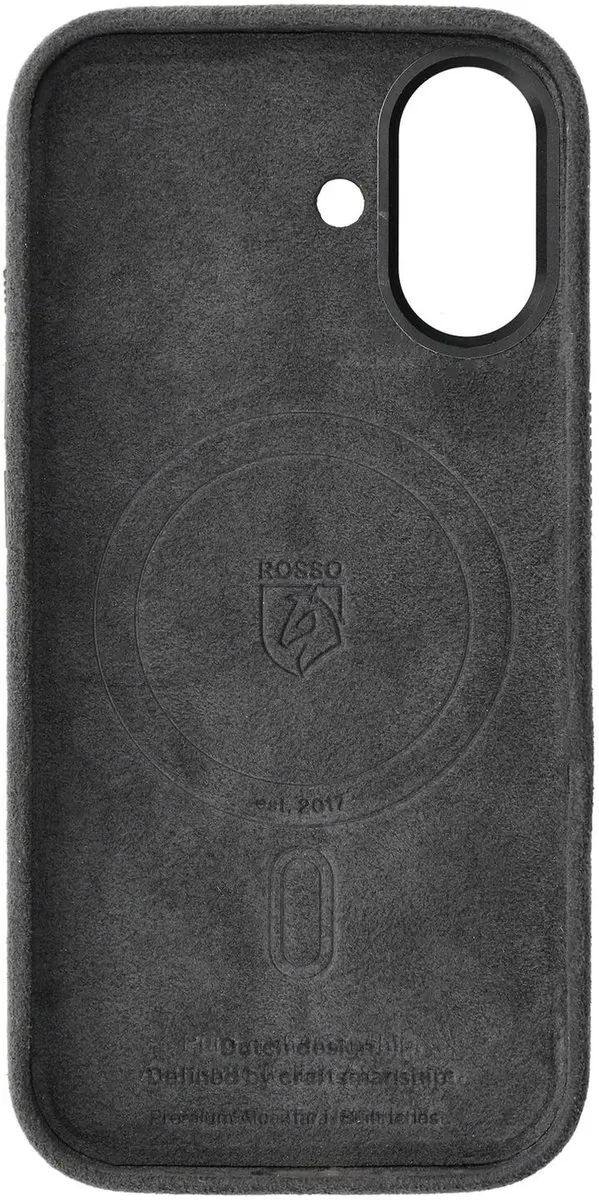 Rosso Avanti iPhone 16 Hoesje - MagSafe Grijs - 3 Pasjes