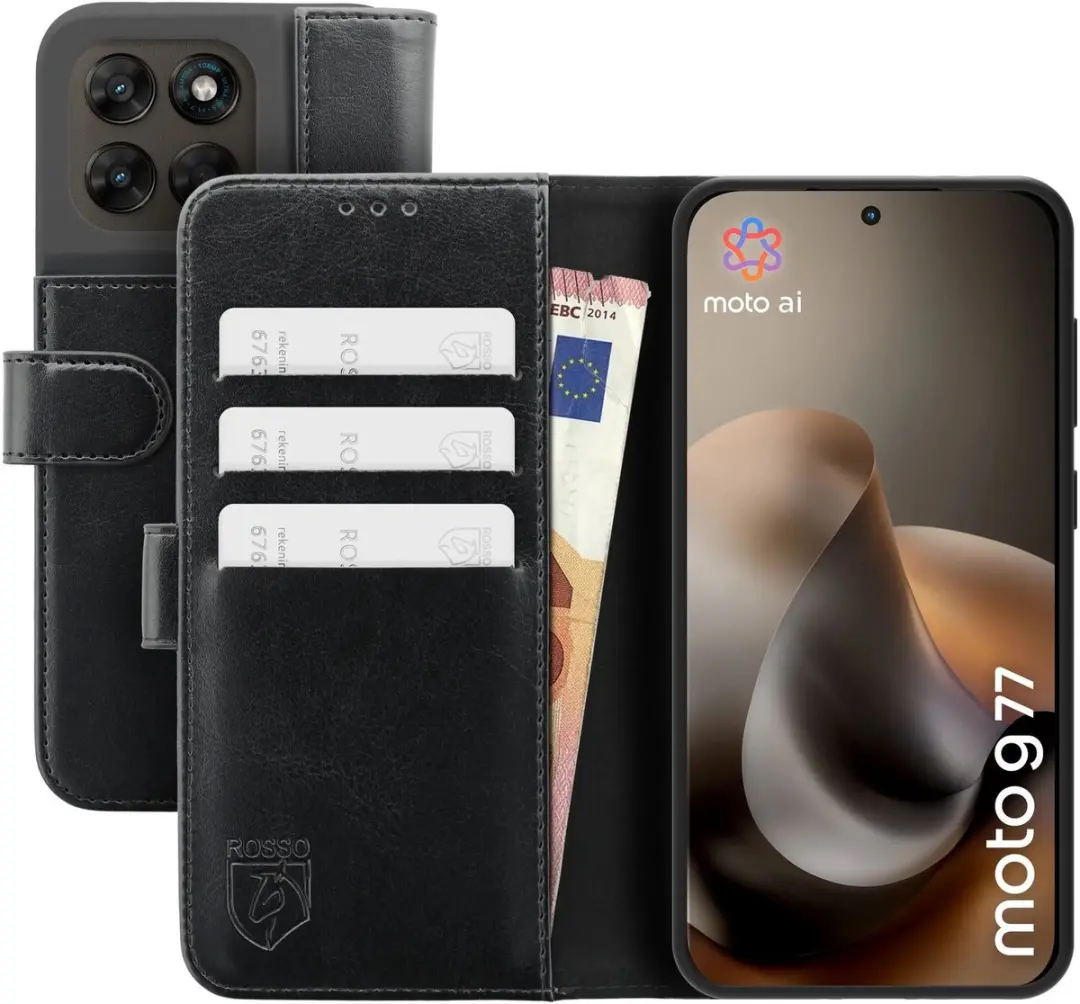 Rosso Element Wallet Book Case Moto G77/G67/G87