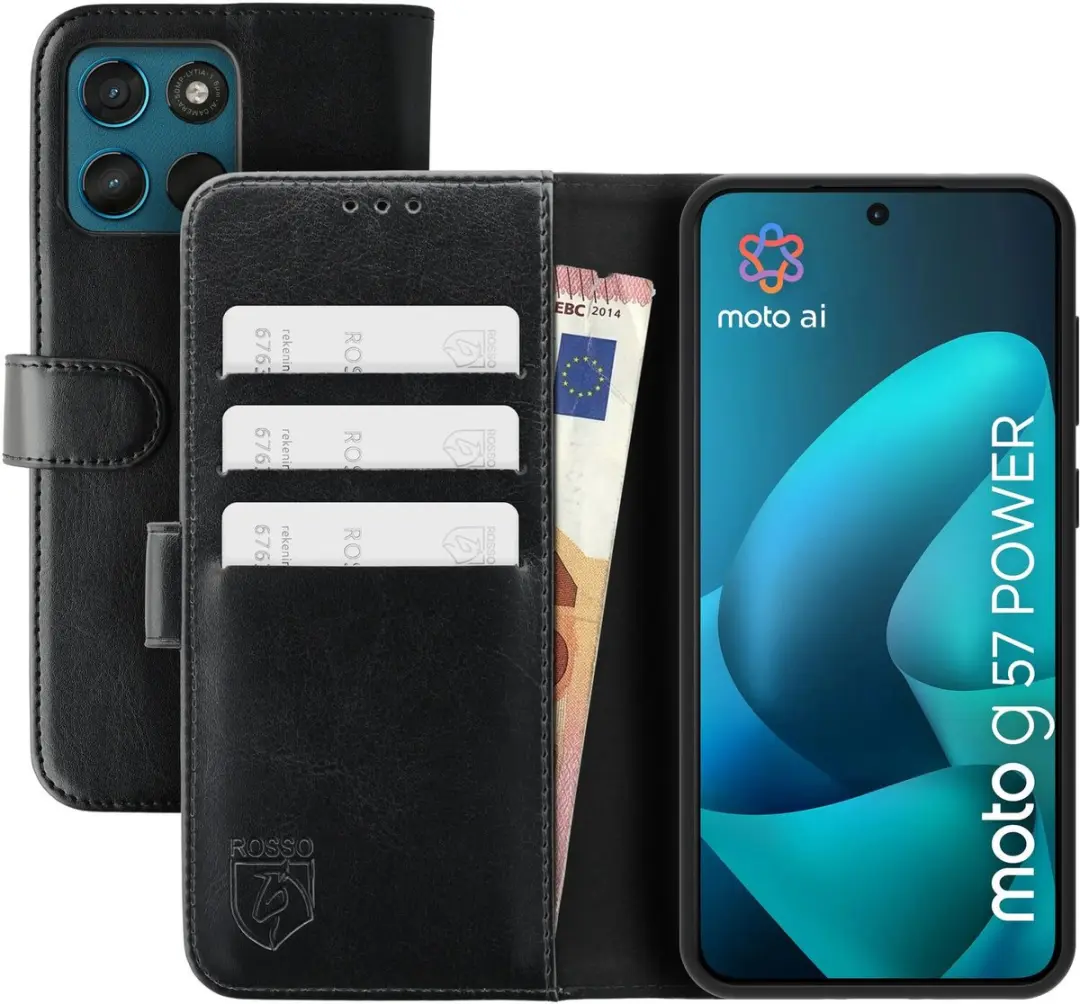 Rosso Element Wallet Book Case Moto G57 Power