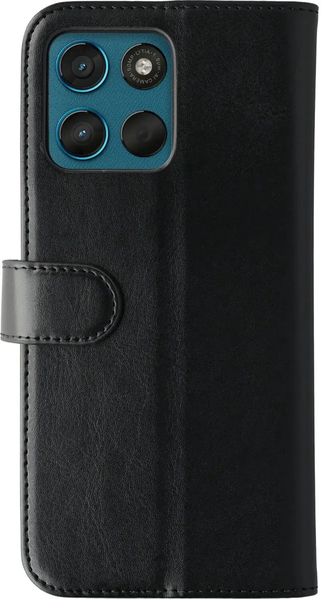 Rosso Element Wallet Book Case Moto G57 Power - 3 Pasjes - Zwart