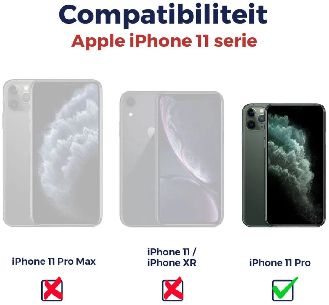 Rosso Screen Protector iPhone 11 Pro - 2 Stuks - afbeelding 6 van 6