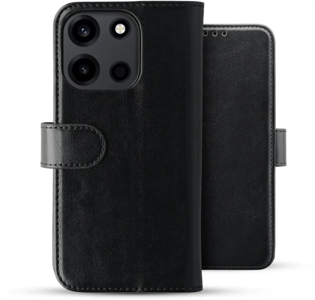 Rosso Element Wallet Book Case OnePlus Nord 6 - 3 Pasjes - Zwart
