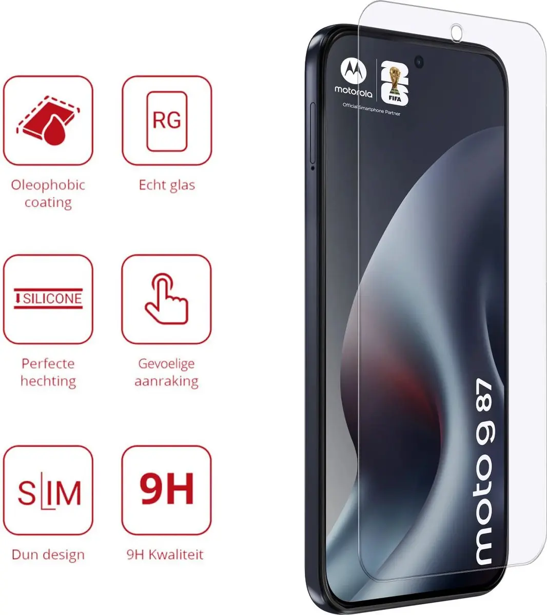 Rosso Screen Protector Motorola Moto G87 - 9H Tempered Glass