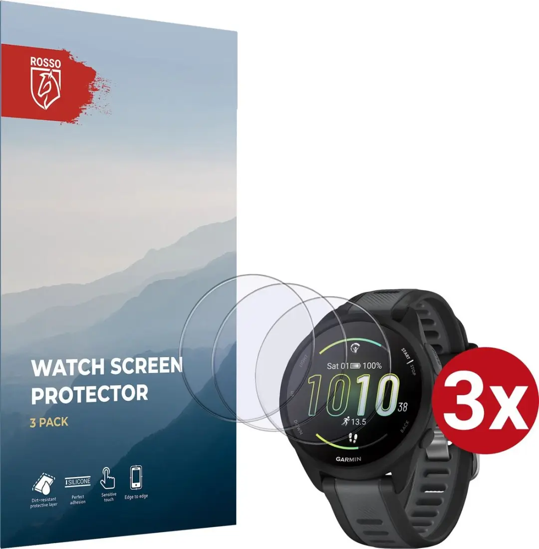 Rosso 9H Tempered Glass Garmin Forerunner 165