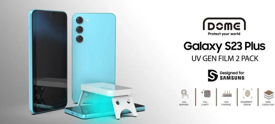 Whitestone UV PET Screen Protector - 2 Stuks - Samsung Galaxy S23 Plus