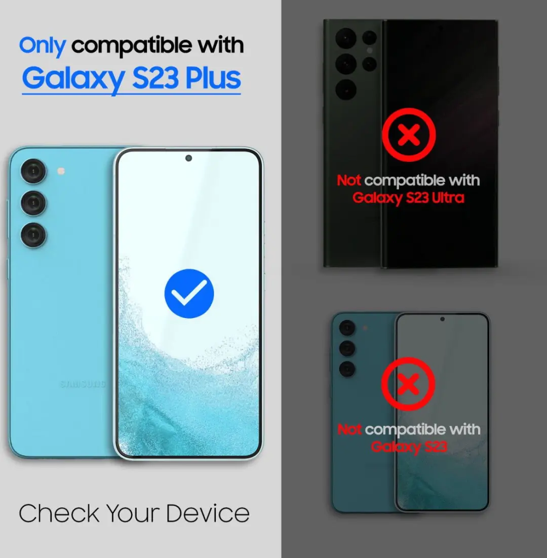 Whitestone UV PET Screen Protector - 2 Stuks - Samsung Galaxy S23 Plus
