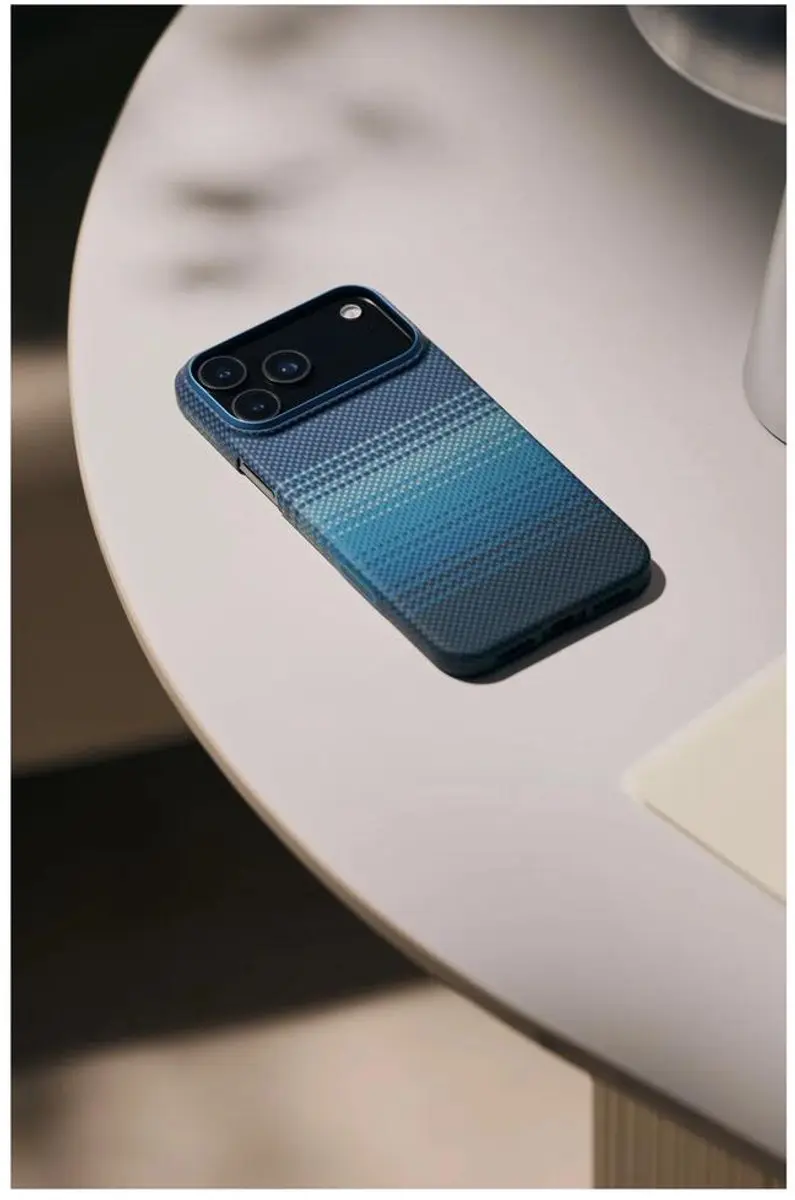 Pitaka Ultra Slim Hoesje iPhone 17 KI1703 - MagSafe - Blauw - afbeelding 6 van 6