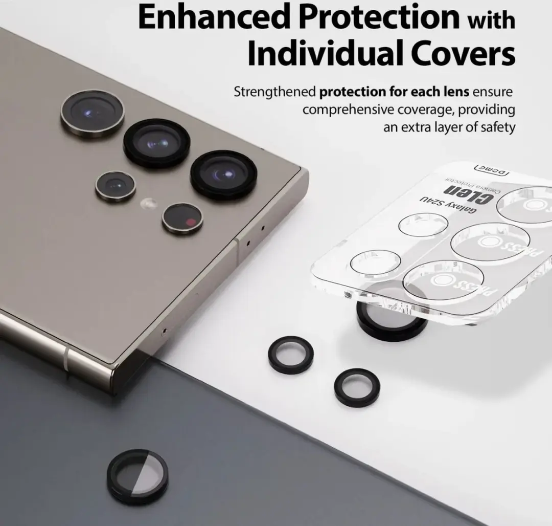 Whitestone Camera EZ Samsung Galaxy S24 Beschermer - 2 Stuks