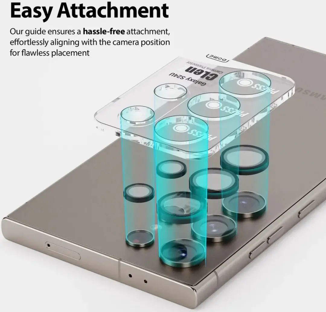Whitestone Camera EZ Samsung Galaxy S24 Beschermer - 2 Stuks