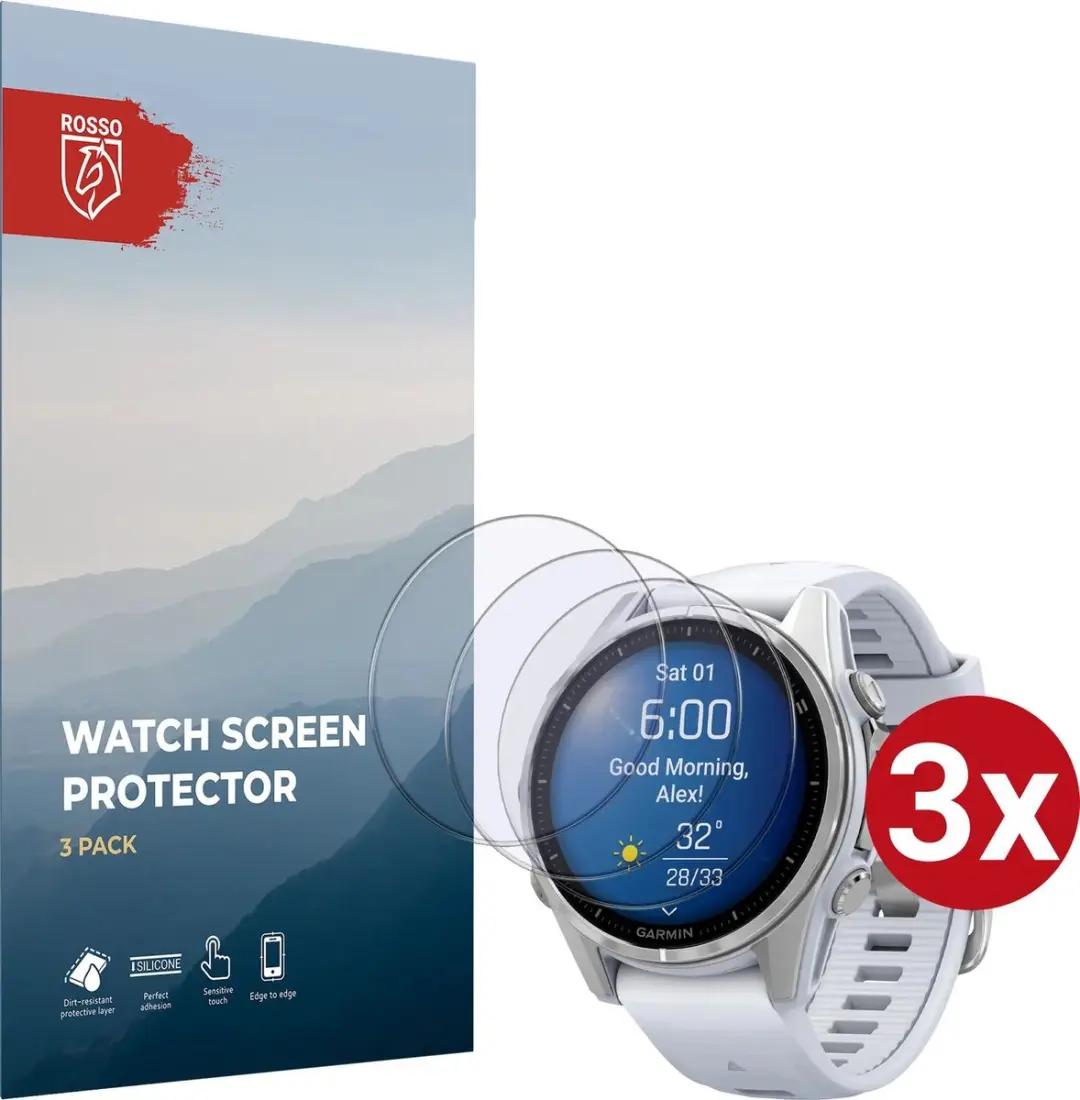 Rosso 9H Tempered Glass Garmin Fenix 8 47mm