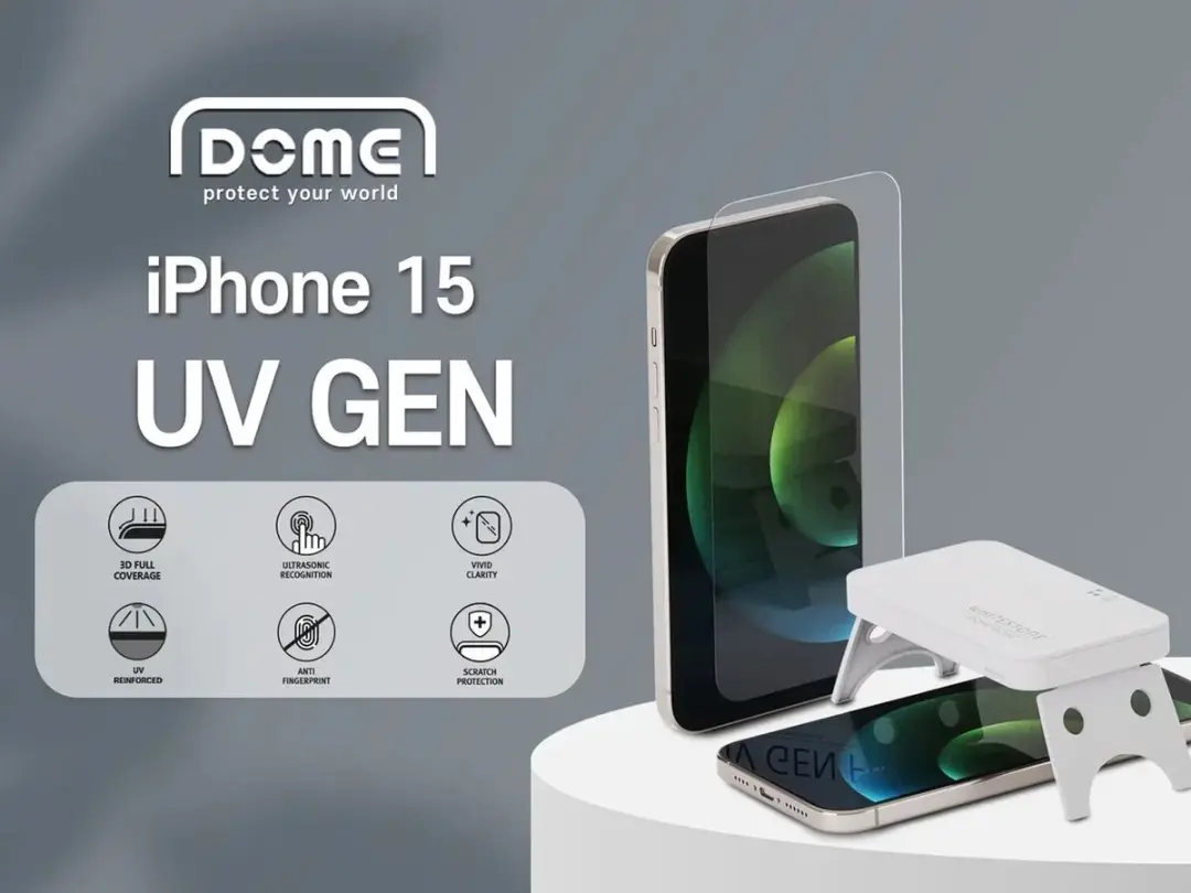 Whitestone UV Gen iPhone 15 Screen Protector - 2 Stuks