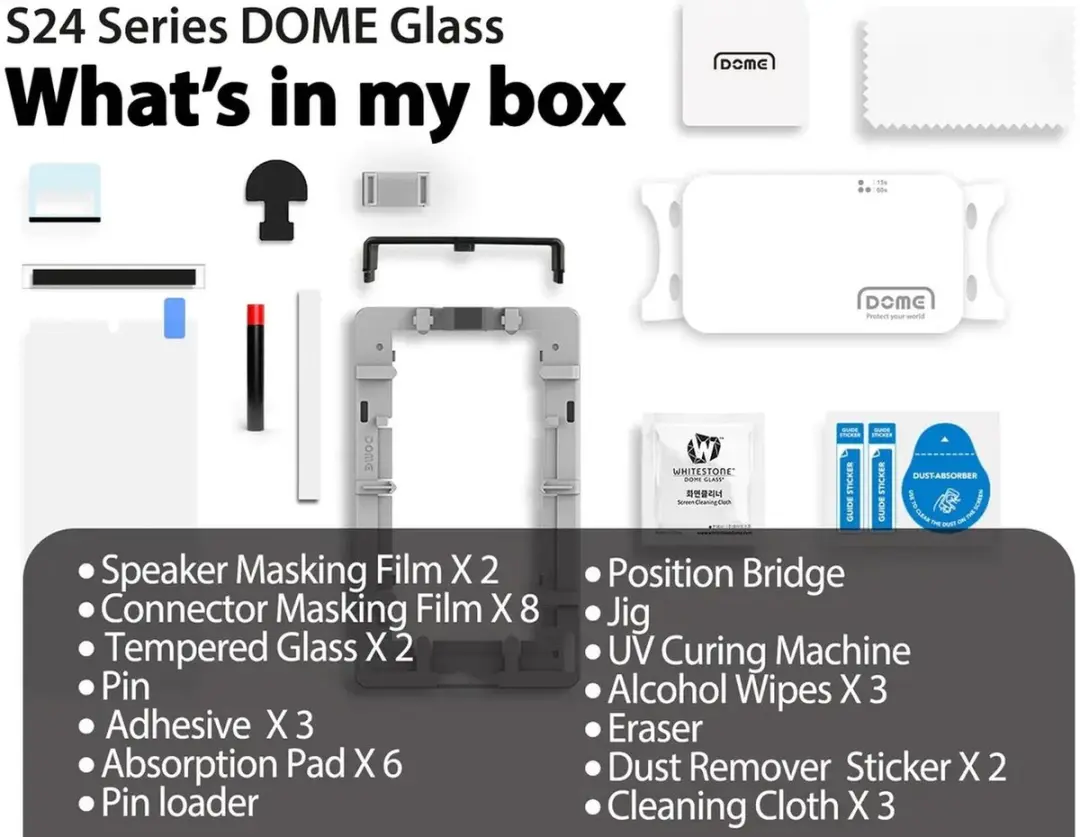 Whitestone Dome Glass S24 Ultra - Tempered Glass - Duo Pack - afbeelding 6 van 6