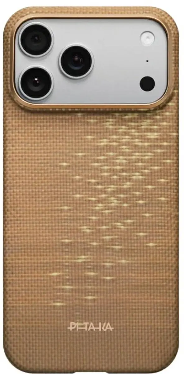 Pitaka Ultra Slim Hoesje iPhone 17 Pro Max KI1707AG - MagSafe - Aramidevezel Beige