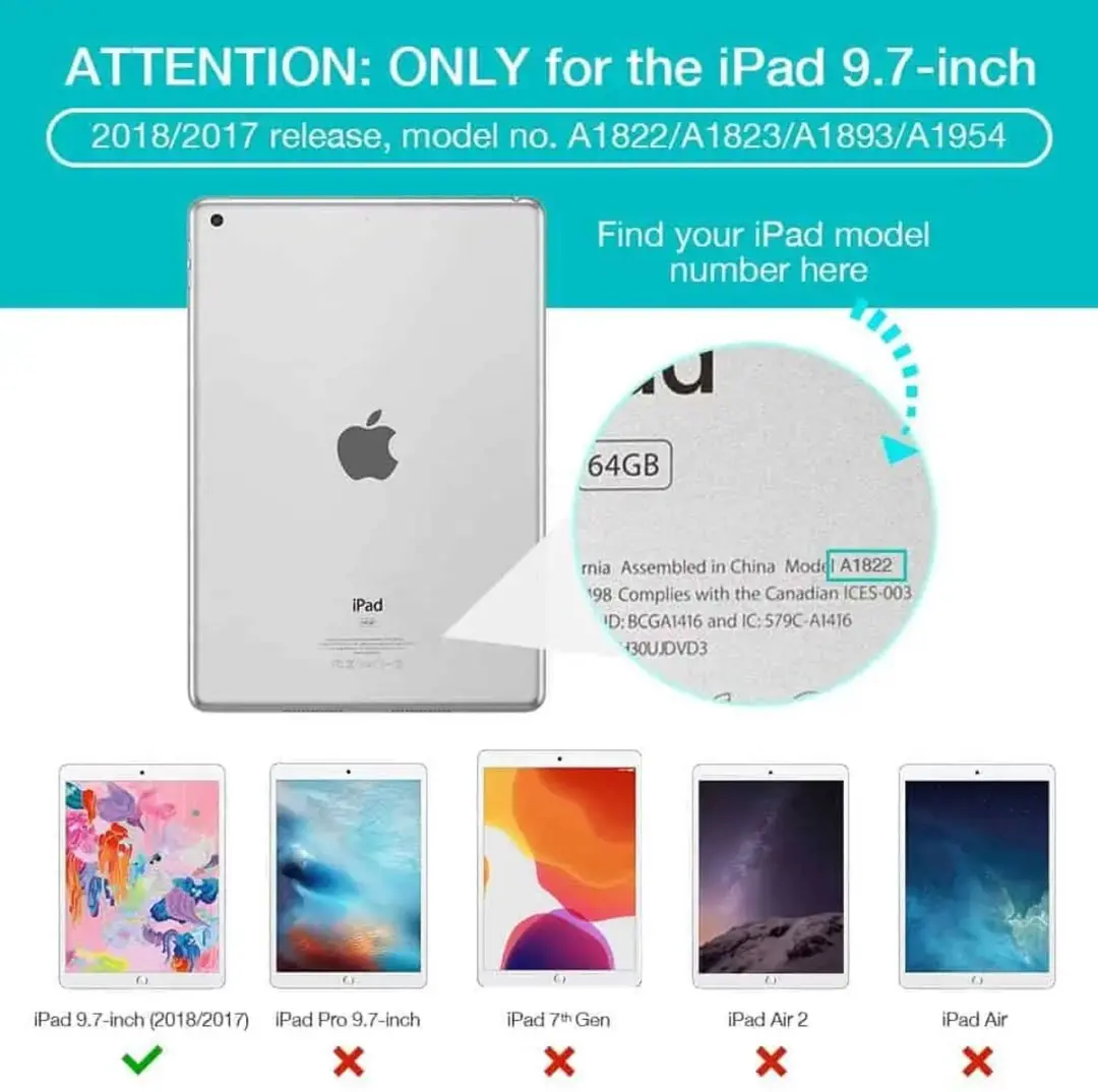 Supcase Unicorn Beetle Pro Hoesje iPad 9.7 2017/2018 - Zwart