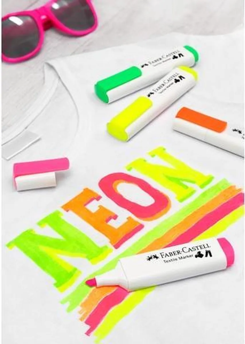 Faber-Castell Textielmarker - 60 Stuks (Mix)