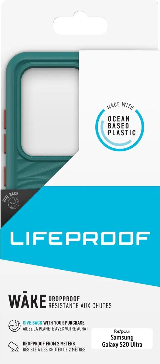 LifeProof Wake Samsung Galaxy S20 Ultra - Groenblauw - afbeelding 6 van 6
