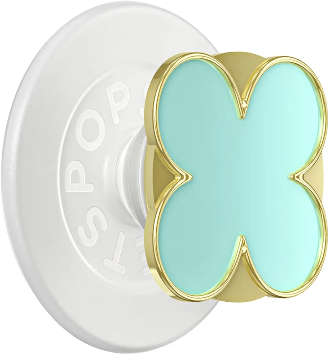 PopSockets, Smartphone PopGrip Premium Enamel Klaver Motief Stevige Bevestiging,