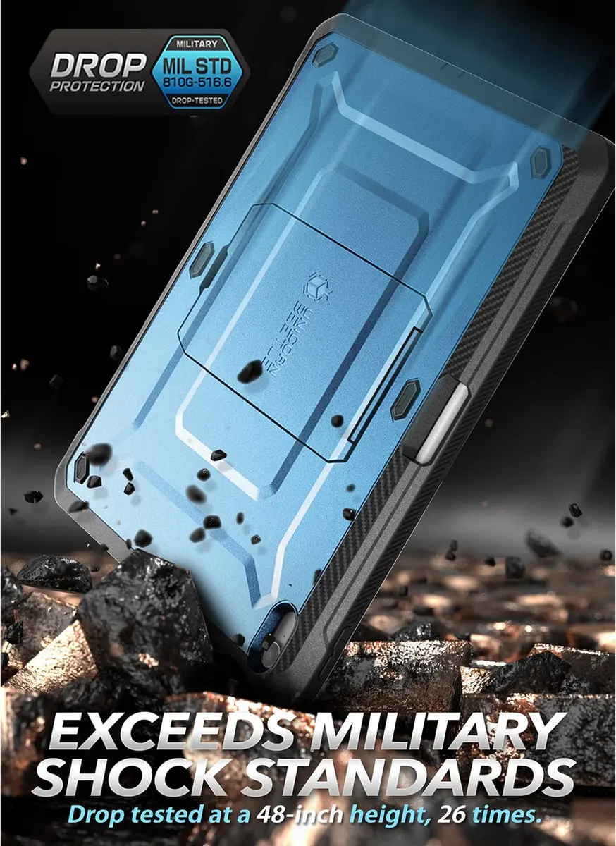 Supcase Fullcover Hoes met Screenprotector iPad 10/11 10.9" - Blauw