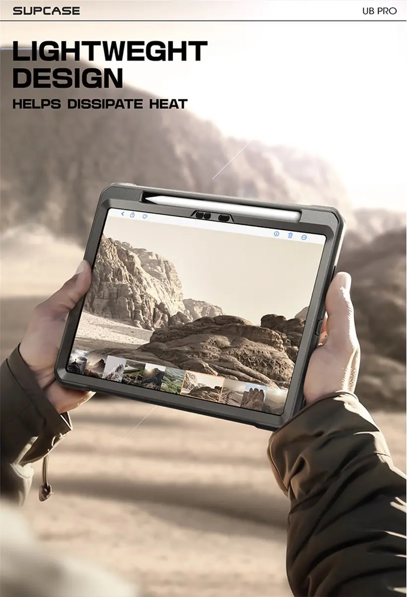 Supcase Hoes met Screen Protector iPad Pro 13 11882 - Zwart - afbeelding 6 van 6