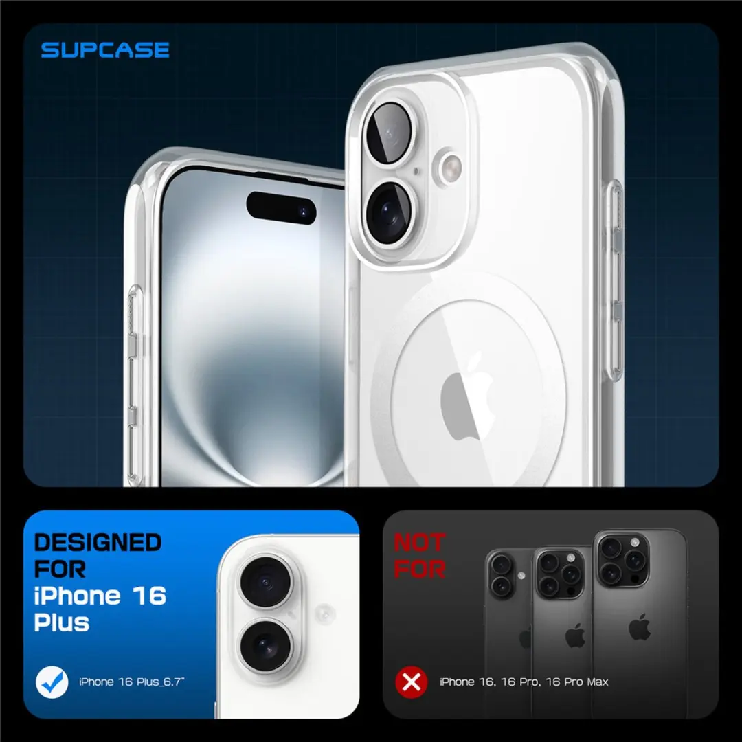 Supcase UB 12026 iPhone 16 Plus Hoesje - Transparant
