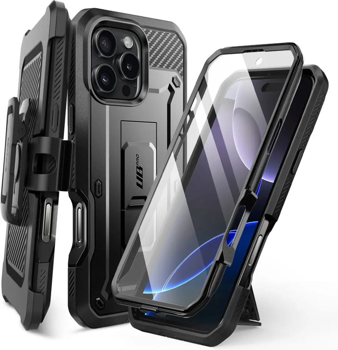 Supcase 360 Backcase iPhone 16 Pro Max 12035 - Zwart
