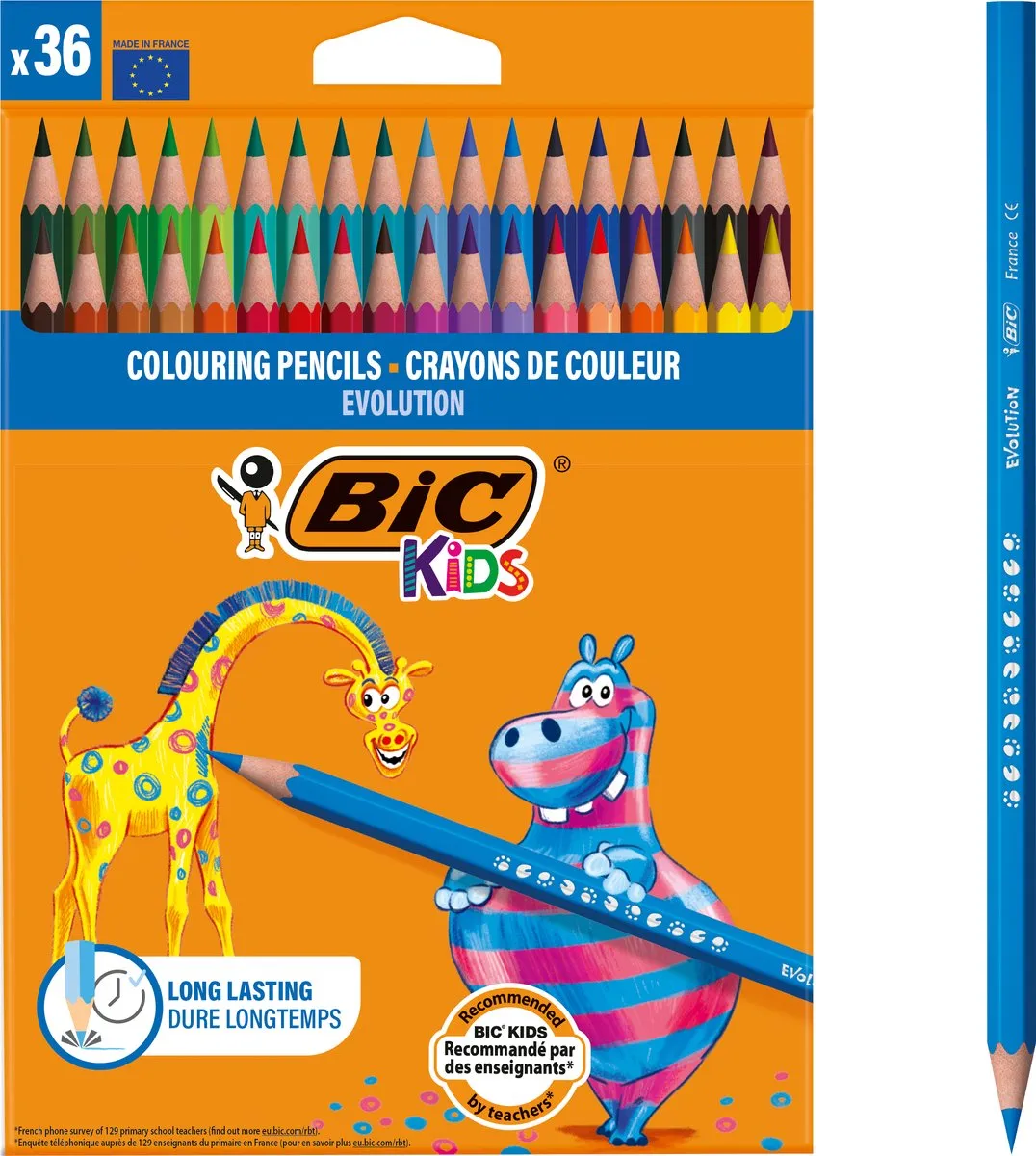 Bic Kids Ecolution Evolution Kleurpotloden 36 Stuks