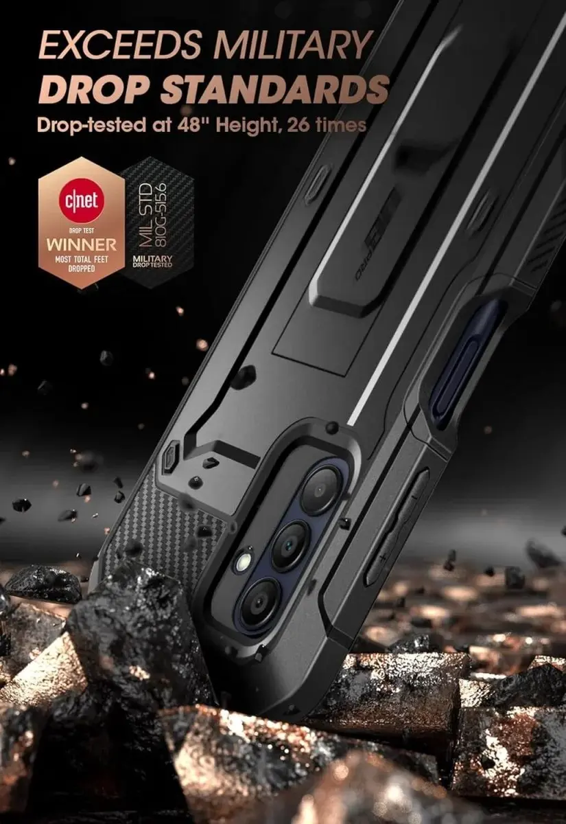Supcase 360 Backcase Hoesje 13053 - Samsung Galaxy A16 - Zwart