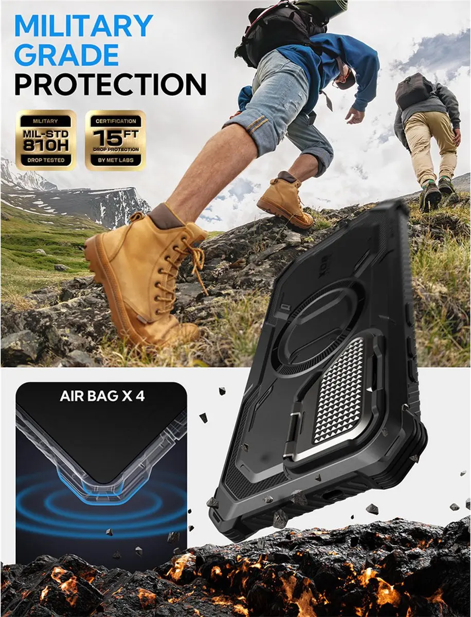 Supcase Armorbox 13185 Hoesje - Samsung Galaxy S25 - Zwart