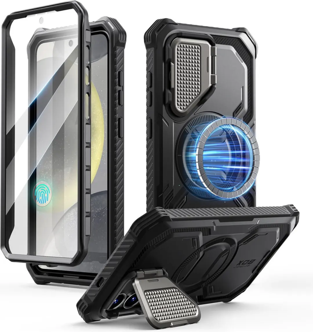 Armorbox geschikt voor Samsung Galaxy S25 hoesje met screen protector