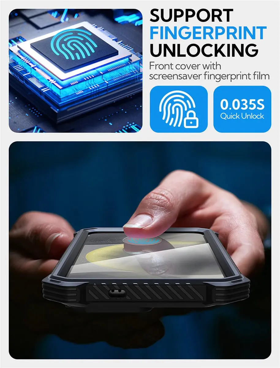 Supcase Armorbox 13185 Hoesje - Samsung Galaxy S25 - Zwart