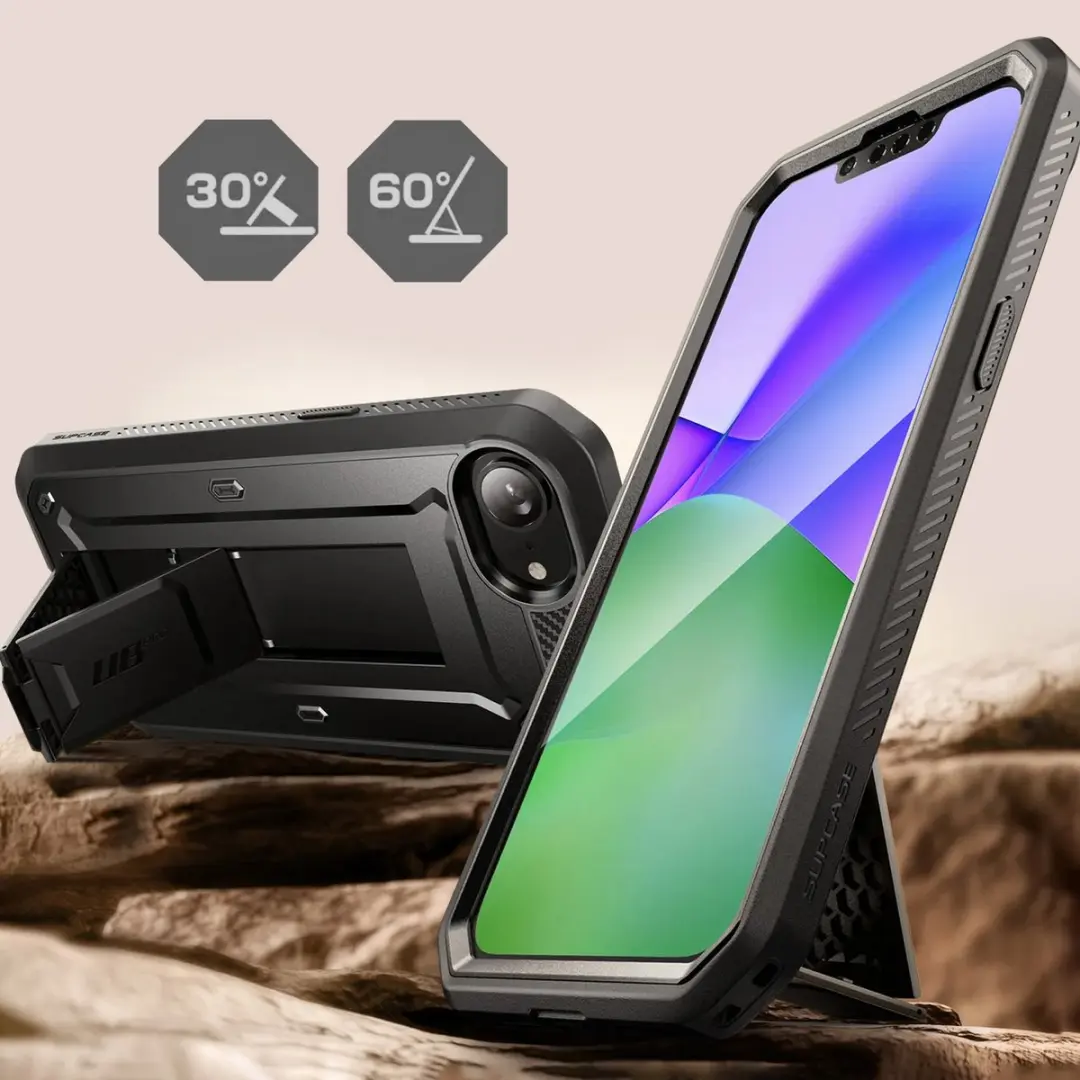 Supcase 360 Backcase iPhone 17e/16e - Zwart - MPN 13284
