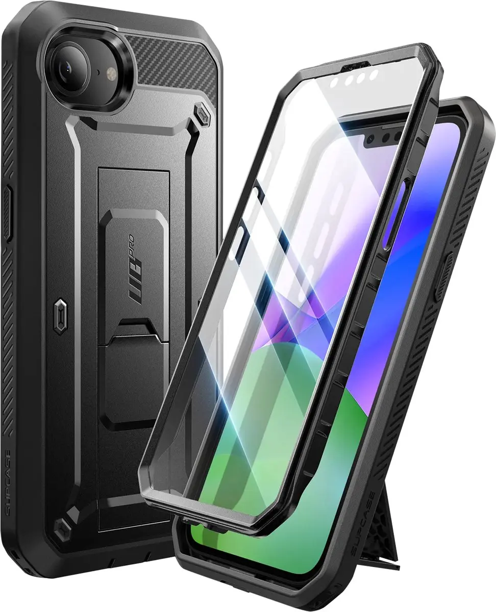 Supcase 360 Backcase iPhone 17e/16e - Zwart - MPN 13284