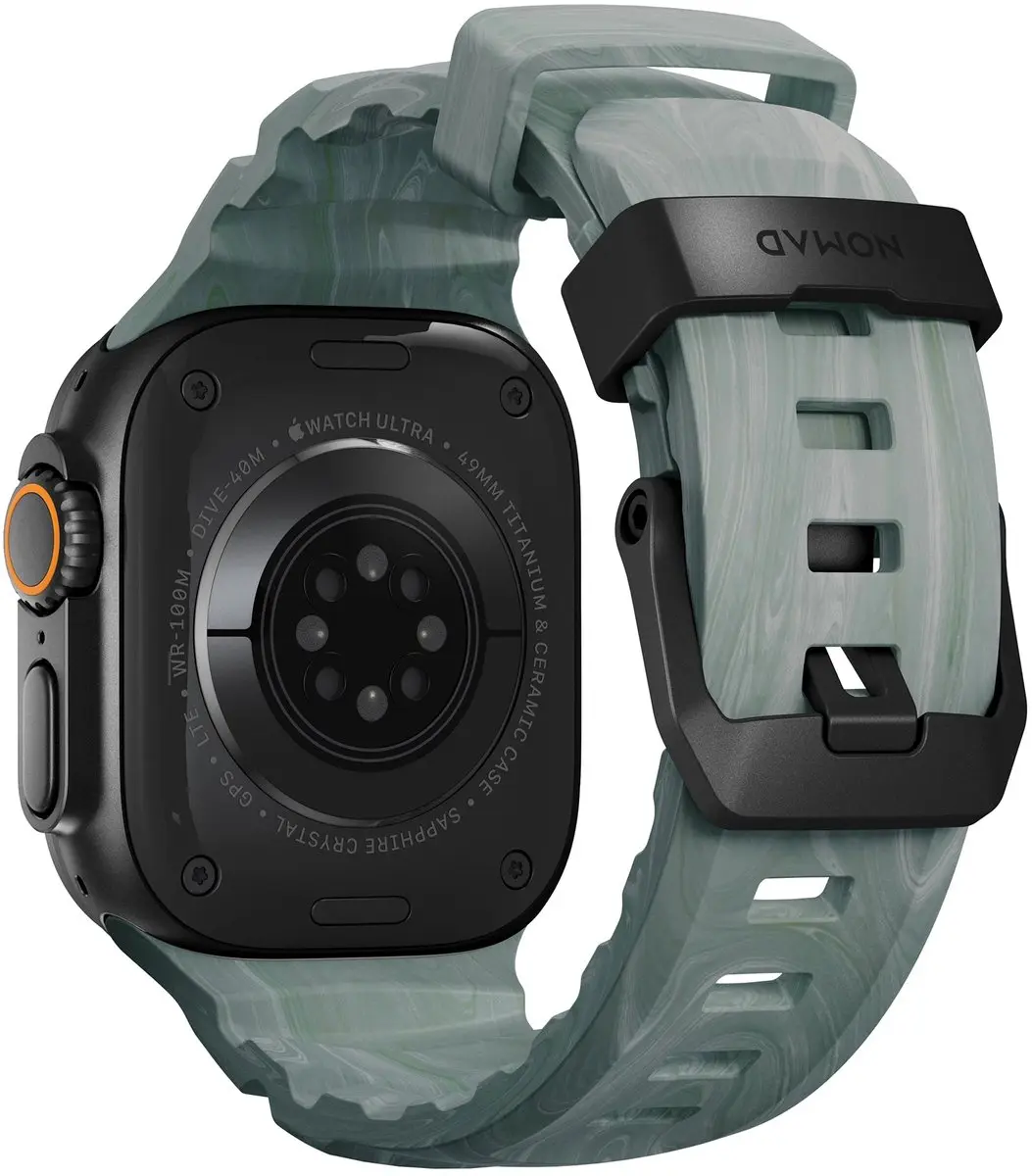 NOMAD Rocky Point Horlogeband - Groen - 20mm - Apple Watch Ultra - afbeelding 6 van 6