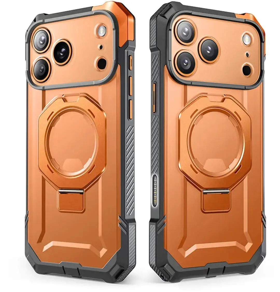 Supcase UB Grip Hoesje iPhone 17 Pro Max - Oranje Transparant - 13941