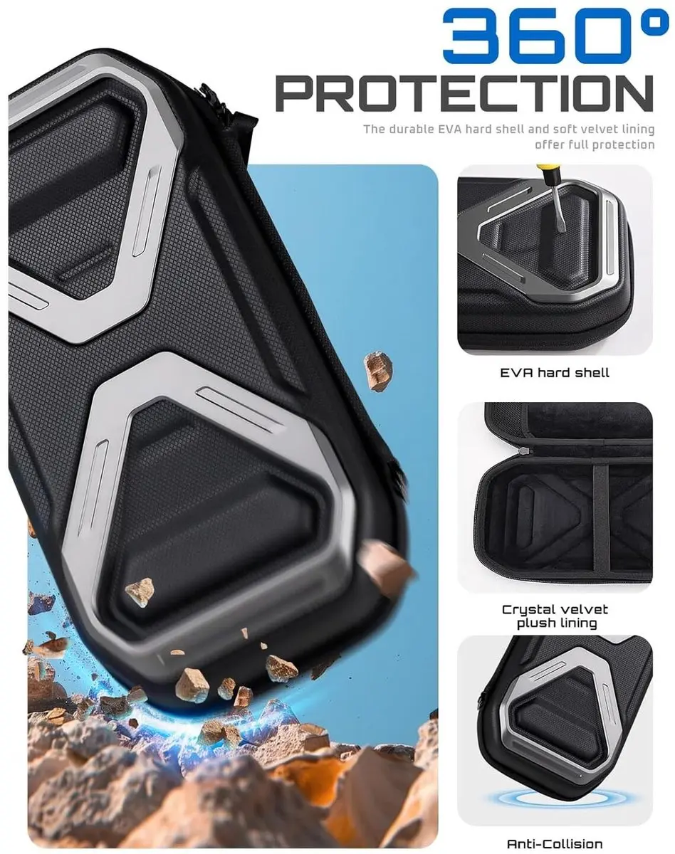 Supcase Nintendo Switch 2 Opberghoes - 24 Gamecards - Zwart