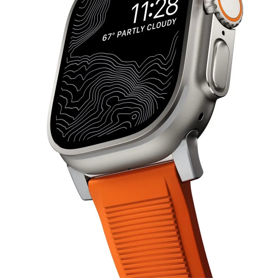 NOMAD Rugged Band Apple Watch 45/49mm - Oranje