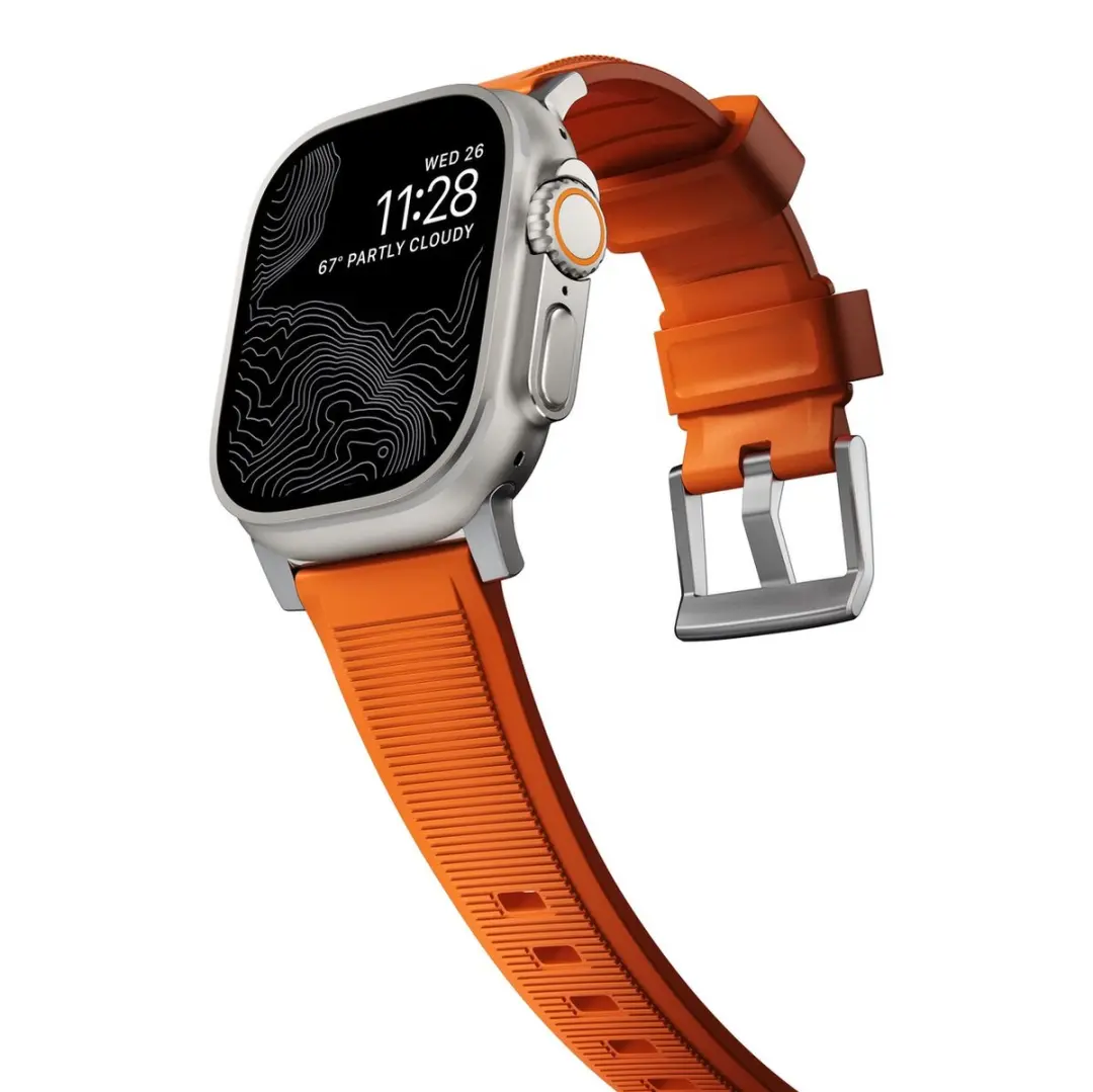 NOMAD Rugged Band Apple Watch 45/49mm - Oranje