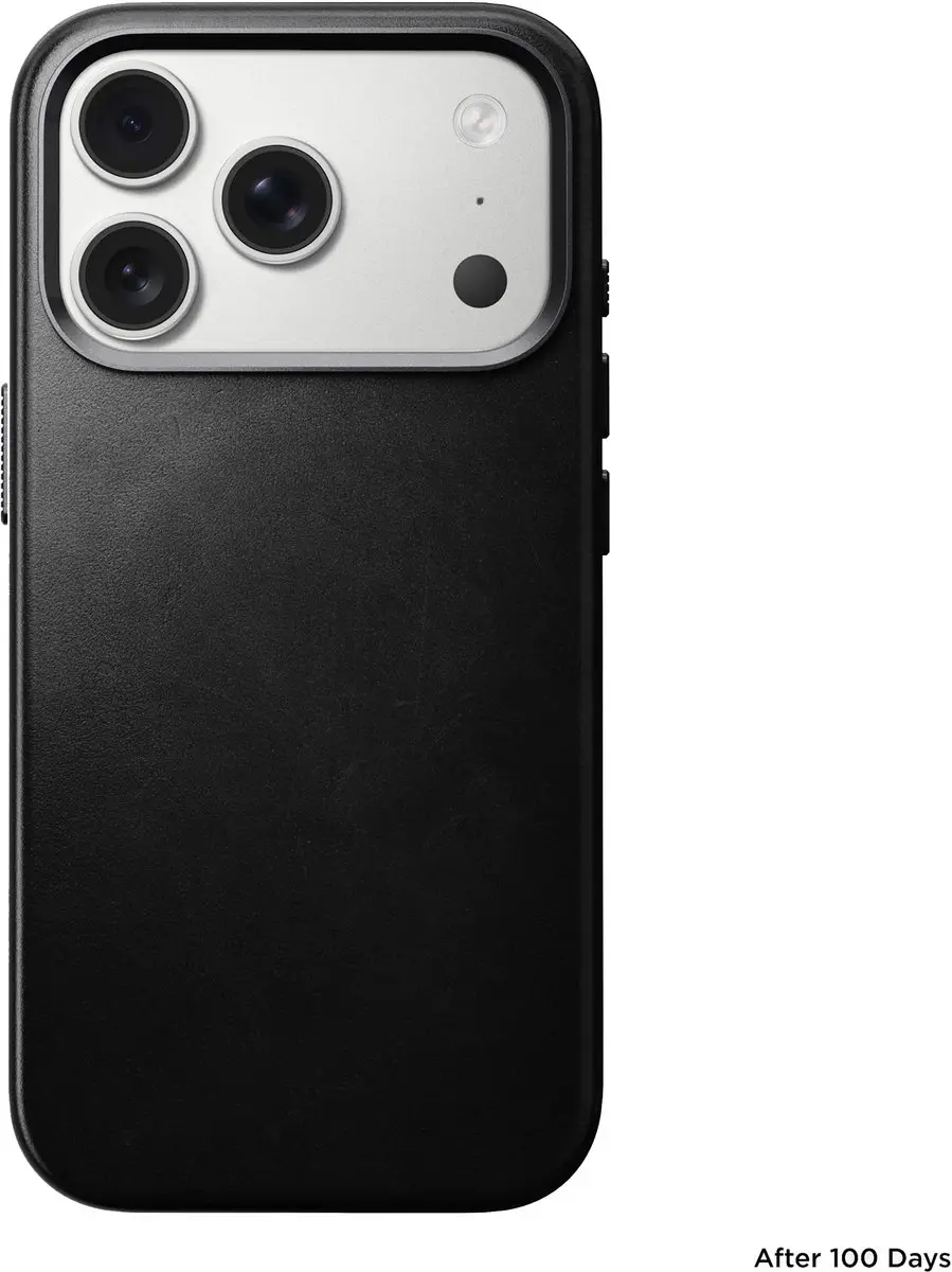 NOMAD Traditional Horween Hoesje iPhone 17 Pro 114736114040 - Zwart