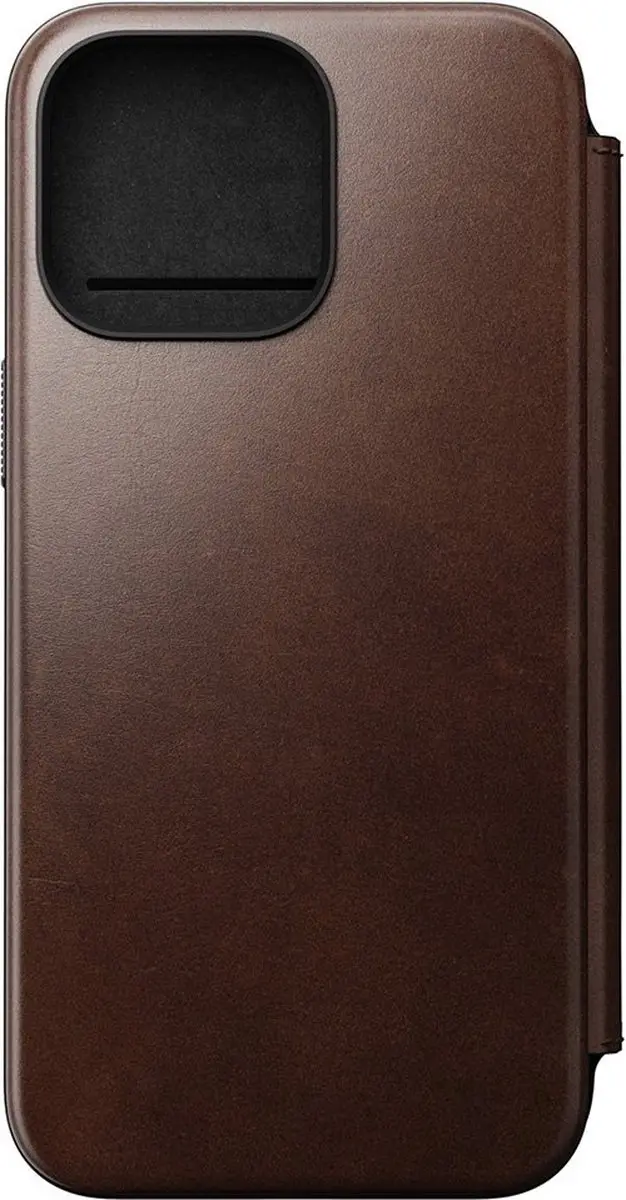 NOMAD Modern Leather Folio NM01630685 - iPhone 15 Pro Hoesje - 3 Pasjes - Bruin - afbeelding 6 van 6