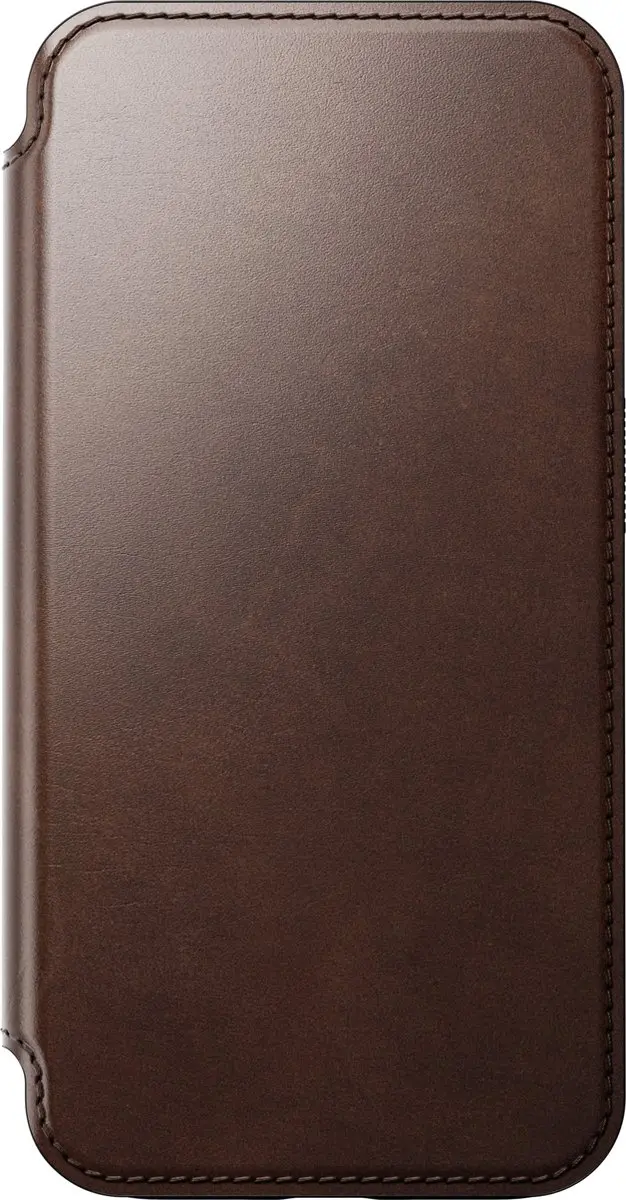 NOMAD Modern Leather Folio NM01630685 - iPhone 15 Pro Hoesje - 3 Pasjes - Bruin
