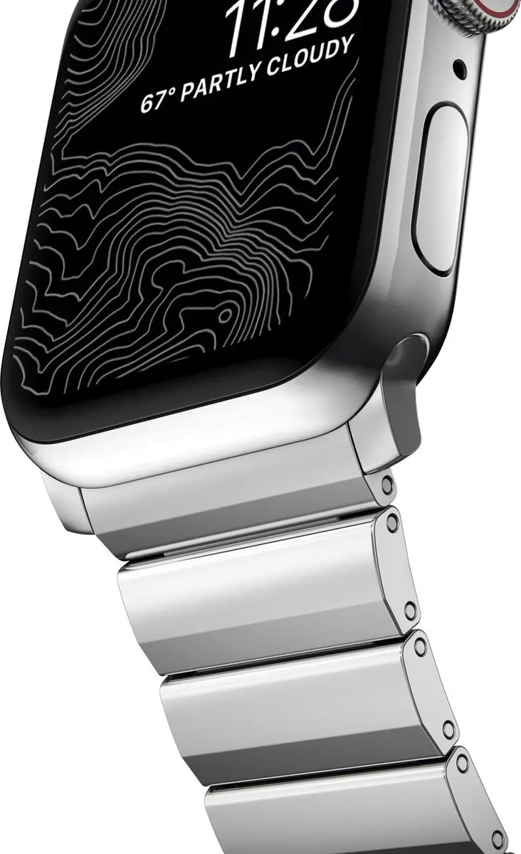 NOMAD Steel Band Apple Watch 44-49mm - Grijs - afbeelding 6 van 6
